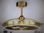 Matrix Decor 27 In. Indoor Integrated Led Copper Downrod Mount Caged Ceiling Fan. Fixed Price $379.95.