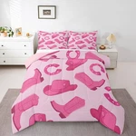 Erosebridal Cowgirl Bedding Set Cute Kawaii Pink Twin Comforter G.... Fixed Price $48.60.