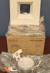 Nora Lighting 6" Cobalt Recessed Led Light White Square Trim Nlcb2-6561530ww. Fixed Price $19.00.