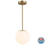 Dalivol Gold Globe Pendant Light, Mid Century Modern 1-light Fixture. Fixed Price $81.64.