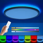 Annaror Rgb Led Flush Mount Ceiling Light, 12 Inch With Remote, Dimmable. Fixed Price $79.29.