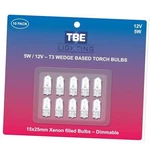 Tbe Lighting Replacement 12 Volt, 5w T3 1/4 Wedge Base Xenon Bulbs, Pack Of 10. Fixed Price $20.37.