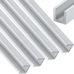 4 Pcs Ft 1/4" U Channel Aluminum 1/16" Walls X 3/8" High Width Alumi.... Fixed Price $81.84.
