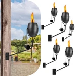 Fan-torches Wall Mounted Citronella Torches Set Of 6, 14 Oz Garden 6 Pack. Fixed Price $75.46.