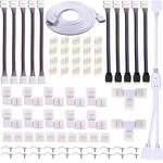 Fsjee 4 Pin Led Strip Connector Kit For 5050 6.7 X 8.6 0.6 Inches, Black. Fixed Price $21.82.