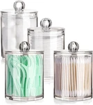 Tbestmax 4 Pack Qtip Holder - Restroom Bathroom Organizers And Storage Clear. Fixed Price $19.05.