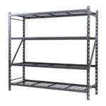 Heavy Duty Steel 4 Shelf Storage Rack Shelving Unit 4000lb 72"h X 24"d 77"w. Fixed Price $113.45.