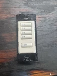 Lutron Sg-4sn 5-button Push Button Light Control Wall Switch White. Fixed Price $65.00.