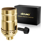 Dicuno Ul Listed 3-way Lamp Socket Replacement, E26 Standard 1-pack, Gold. Fixed Price $10.52.