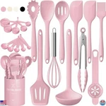 22pcs Silicone Cooking Utensils Set, Heat Resistant, Nonstick, Dishwasher Safe. Fixed Price $34.48.