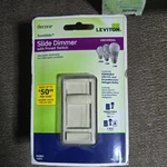 Leviton Sure Slide Dimmer Wall Switch Dimmable Led Halogen & Wallaplate Ivory. Fixed Price $10.35.