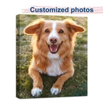 Custom Pet Portrait Personalized Dog Photo Canvas Wall Art Memorial Gift. Fixed Price $242.99.
