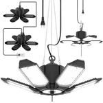 Toberich 2-pack Plug In Garage Lights, 180w 18000lm Linkable 2 Pack, Black. Fixed Price $56.17.