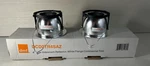 Dmf Lighting Pack Of (2), 4" Low Iridescent Reflector White Trim Dcd2tr4saz. Fixed Price $39.00.
