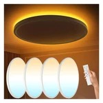 Aphyni 4pack Flush Mount Ceiling Light With Nightlight 12inch,24w 2400lm Dimm.... Fixed Price $104.44.