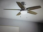 Hunter Antero 52 In. Express Indoor Matte Silver Ceiling Fan With Light. Fixed Price $99.95.
