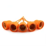 Zyamy 5pcs Simple Screw Type E26 E27 Temporary Light Socket, Flame Orange. Fixed Price $15.35.