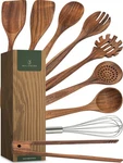 Waldwerk Wooden Spoons For Cooking 9-piece Kitchen Utensils Set With Spatula,. Fixed Price $91.94.