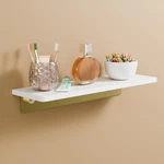 Elegant Marble Floating Shelves - White & Gold Bathroom Organizer For Any Room. Fixed Price $82.99.