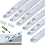 Pre-drilled 6.56ft U Shape Led Strip Channel Diffuser,8-pack Aluminum Profiles W. Fixed Price $360.13.