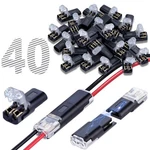 Zvarikto Wire Connectors, 40pcs Double Plug-in Connector With Locking. Fixed Price $14.68.