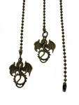 Dragon Fan Light Pull Chain Replacement Set Of 2 Bronze Goldish Color 3.2mm. Fixed Price $22.53.