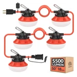 Omlite 50ft Temporary Construction String Lights:50w 5500lm Etl Orange. Fixed Price $86.18.