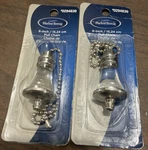 Set Of 2 Harbor Breeze Acrylic Ceiling Fan/light Pull Chain. Fixed Price $11.01.