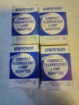 Four New Enertron Model 3700 13-watt Compact Fluorescent Lamp Adapters. Fixed Price $19.99.