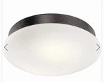 Kichler Led Flush Mount Ceiling Light Fixture Anvil Iron Finish. Fixed Price $75.00.