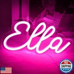 Attneon Ella Name Neon Sign For Wall Decor,led Light Kids. Fixed Price $44.99.