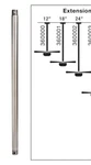 Kichler 360002pn Fan Down Rod 24" In Polished Nickel. Fixed Price $32.99.