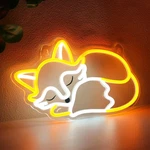 Yuandian Fox Neon Sign, Animal Lights For Bedroom Living Room Wall Decor, B. Fixed Price $69.09.