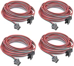 4 Pcs/pack 2m 6.56ft 3 Pin Jst Sm Male Female Plug Led Multi-colored. Fixed Price $18.99.