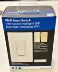 New Eaton Wfsw15-c2-bx-lw Wi-fi Smart Switch - White / Lt Almond Ivory, 15a. Fixed Price $16.95.