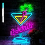 Cocktails Neon Sign Led Wall Light Art For Bar Home Decor Man Cave Beer Gift. Fixed Price $72.80.