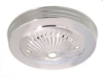 B&p Lamp Brass Canopy W/rosette Design, 5 1/4" Dia., Nickel Plated. Fixed Price $30.39.