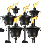 Falbawr Citronella Torches Set Of 6, 3-prong Grounded Stake Black 6 Pcs. Fixed Price $81.90.