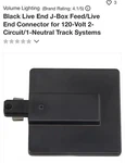 Volume Lighting V2755 6"w Live End Power Feeds For 2 Circuit Line. Fixed Price $25.00.