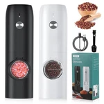 Electric Salt And Pepper Grinder Set (2 Pack), Usb Middle, Black/white. Fixed Price $34.52.