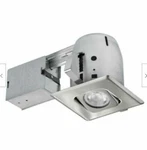 New-globe Electric 4 In. Brush Dimmable Recessed Lighting Kit Square (2-pack). Fixed Price $44.00.