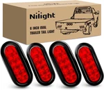 6 Inch Oval Red Led Trailer Tail Lights 4pcs With Flush Mount Grommets Plugs Ip6. Fixed Price $60.99.