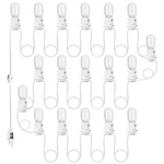 Accessory Cord With 18 Led Light Bulbs 31.1 Ft Christmas Village White .... Fixed Price $55.27.