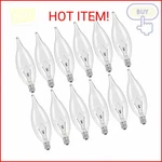 Colwatt 12-pack E12 Candle Light Bulbs 25w Warm White 2500k, 240 Lumen Dimmable. Fixed Price $15.16.