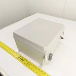 Hoffman A14128chqrfg 14" X 12" 8" Fiberglass Electrical Enclosure W/ Backplate. Fixed Price $74.09.