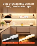 10-pack Led Aluminum Channel Plus U Shape 6.6ft W/ Milky Cover Clips. Fixed Price $91.99.