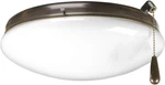 Antique Bronze 2-light Ceiling Fan Light Kit With Opal Glass Diffuser. Fixed Price $86.99.