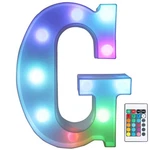 Pooqla Colorful Led Marquee Letter Lights With Remote Light Up Sig.... Fixed Price $25.19.