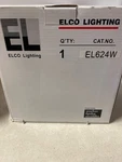 Elco El624w 6" Sloped Phenolic Baffle With Gimbal Ring For Par 30 Bulbs - White. Fixed Price $31.57.