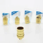 5pk Leviton Light Socket Lampholders Short Electrolier Gold 1/8 Ips Keyless 9347. Fixed Price $18.04.